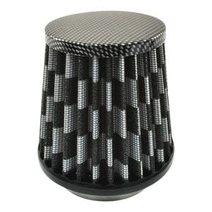 Calflow Air Filter suits VW Solex 30/31/34PICT, Height 110mm, 52mm Neck - Carbon Colour