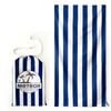 METEOR 180x90cm Extra Large Sand-Free Beach Towel (Blue Currents)