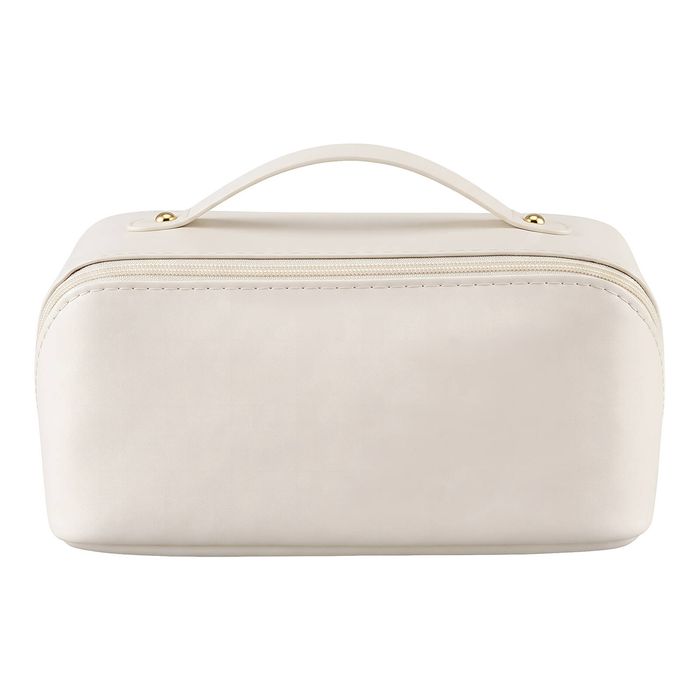 Embellir Makeup Case Portable Cosmetic Bag Organiser Toiletry Travel Bag with Dividers White