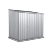 Absco Sheds 2.26 x 1.52 x 2.08m Zincalume Space Saver Single Door Garden Shed