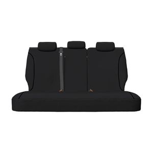 For Mazda BT-50 B30 TF Dual 2020-On TRADIES Rear Black Canvas Car Seat Covers BT50