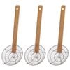 3PK D.Line Stainless Steel Deep Frying Wire Skimmer - Natural