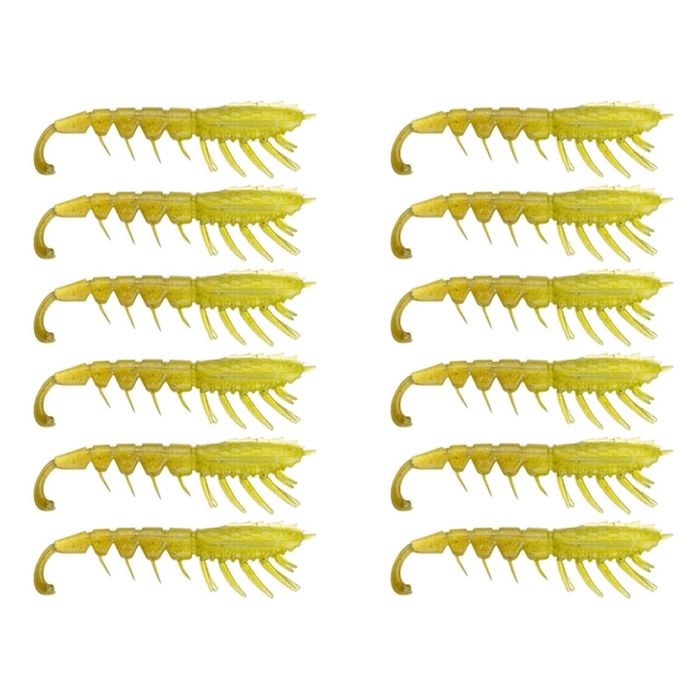 2x 6PK 3In Rapala Crush City The Imposter Plastic Prawn Lures - Banana Prawn