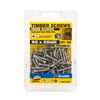 Zenith 8G x 25mm Satin Chrome Countersunk Head Timber Hinge Screws - 100 Pack