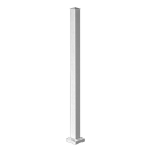 PEAK Aluminium Balustrade 1000mm White Deck Stair Post