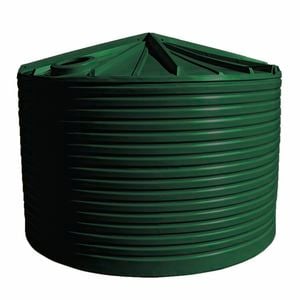 Clark Tanks 22000L Round Poly Water Tank - Heritage Green