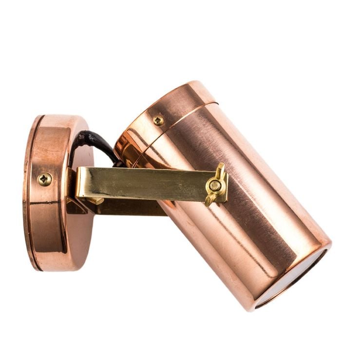 CLA Lighting MR16 Exterior Adjustable Head Wall Pillar Spot Light (Light weight Copper) IP54