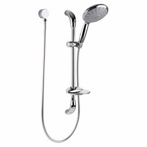 Mondella Cadenza Chrome Hand Shower And Rail Set WELS 3 Star 9L/min