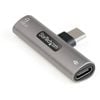 Startech.com Usb C Audio & Charge Adapter, Usb-c Audio Adapter, Usb C Audio Headset Port And Usb Type-c Pd Charger