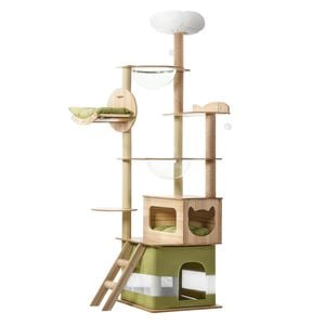 Alopet Cat Tree Tower Scratching Post Scratcher 196cm Condo House Bed Furniture