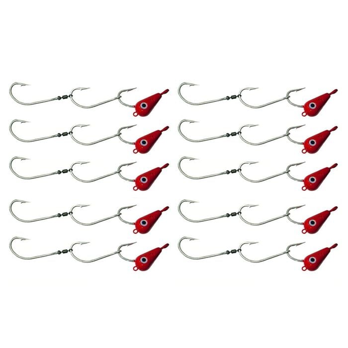 10x 40g TT Lures Bait Trolling Size 7/0 Tarpon Hooks Mackeral Rig - Pink
