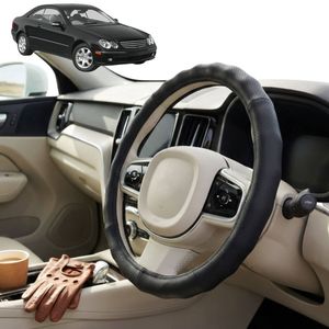Australian Goose Steering Wheel Cover for Mercedes-Benz CLK-Class 2003 - 2010 (C209) Circle Black