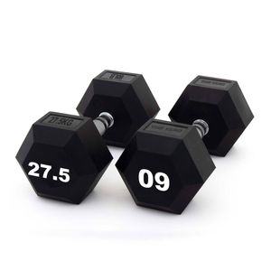 SMAI The Yard - Rubber Hex Dumbbell 27.5kg (Pair) -