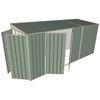 Build-a-Shed 1.5 x 4.5 x 2m Double Hinged Side Door Skillion Shed - Green