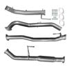 Ignite Exhausts Turbo Back For Nissan D23 Navara Np300 3" With Hotdog Raw Aluminised Steel