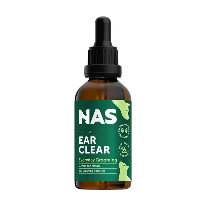 NAS Ear Clear Everyday Grooming Ear Cleaning Solution for Dogs & Cats 50ml