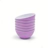 Purple 14.5CM Melamine Bowls Set, Melamine Cereal/Soup/Salad Bowls, Set of 6