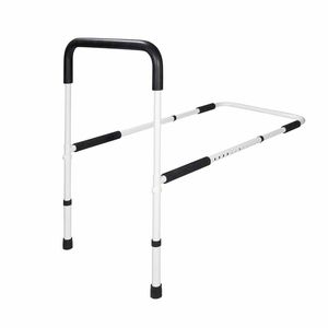 Height Adjustable Bed Rail for Seniors - Secure Bedside Support with Non-Slip Handle