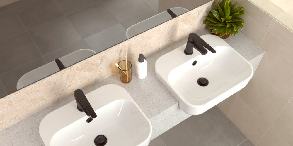 Matt black tap set up by Homecare by Caroma for carousel image 8
