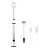 Vikus Rechargeable Electric Milk Frother Handheld, 3 Speeds (silver)
