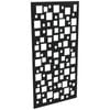 ProtectorAl 300-1200 x 1201-2400mm Gloss Black/Satin Black Squares Unframed Composite Deco Panel