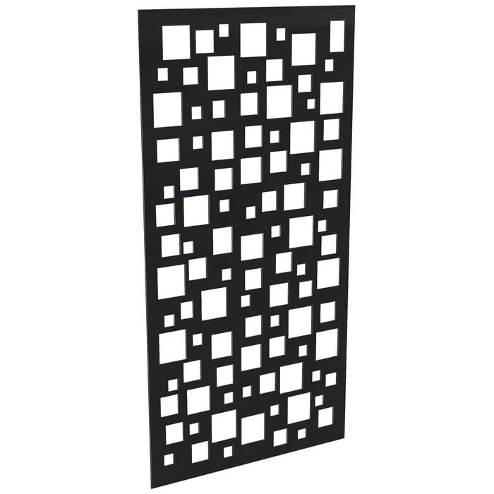 ProtectorAl 300-1200 x 1201-2400mm Gloss Black/Satin Black Squares Unframed Composite Deco Panel