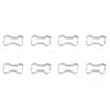 8PK R&M Dog Bone Cookie Cutter Polyresin Coated Steel 9cm - White