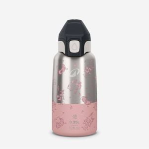 Decathlon - Kids’ 0.35 L Stainless Steel Insulated Flask With Quick Opening Hiking Cap - One Size
