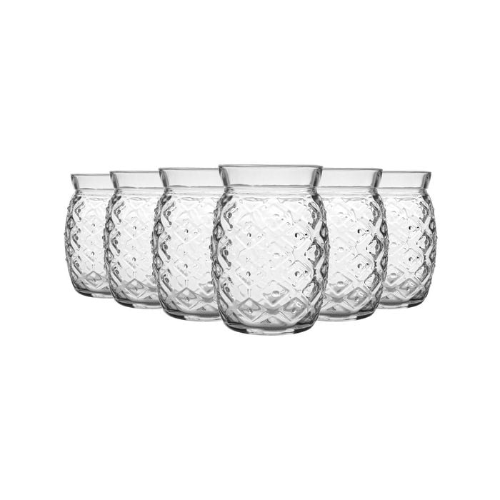 Bormioli Rocco 6 Piece Sour Pineapple Cocktail Glasses Set - 455ml