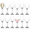 LAV 12pc Ella Wine Glasses & Champagne Flutes Set