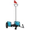 vidaXL Bike Trailer Pet Stroller Bicycle Wagon Cart Blue Oxford Fabric and Iron