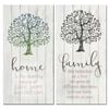 P&P Grey Family Home Canvas Print With Warm Typography