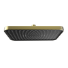 Mondella Brushed Brass Rococo Rectangular Rain Shower Head