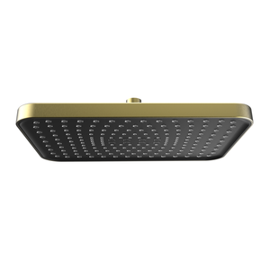 Mondella Brushed Brass Rococo Rectangular Rain Shower Head
