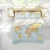 3D Details  World map  Quilt Cover Set Bedding Set Pillowcases