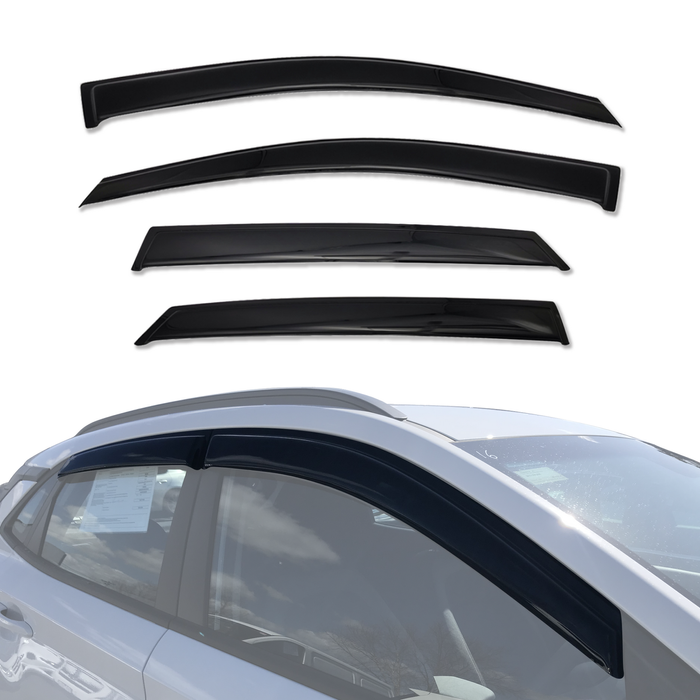 AUSGO Weather Shields for Hyundai Kona 2017-2023 Weathershields Window Visors Wind Deflectors