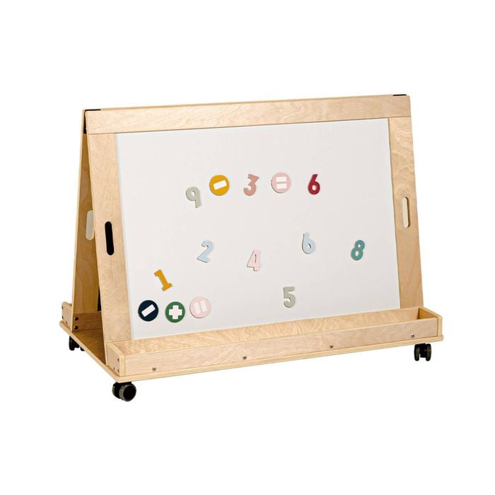 Jooyes  Kids Magnetic Standing Easel White And Black Board - 135cm | Easel | 88cm