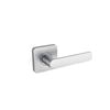 Lane 65mm Westminster Brushed Satin Chrome Square Round Rose Dummy Lever