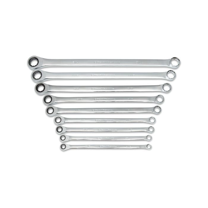 GEARWRENCH 9 Piece 72-Tooth 12 Point XL GearBox™ Double Box Ratcheting SAE Wrench Set