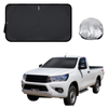 Front Windscreen Sun Shade for Toyota Hilux Single Cab 2015 - Current - Standard 150 x 85 cm - Black