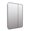 Future Glass Calla Rectangle Mirror Cabinet 900 X 600mm - Black