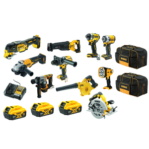 DeWALT 18V XR 10 Piece Combo Kit DCZ1085P3-XE