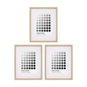 3PK Braz Venice Image Photo Document Display Frame 27.9x35.6cm Beech