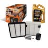 Oil Air Fuel Cabin Filter Kit + Engine Oil For Mitsubishi Triton 2.4l 4g64