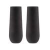 Tempa Aurora Set of 2 Stemless Champagne Glasses Matte Black