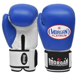 Morgan V2 Platinum Leather  Sparring Gloves[blue 12oz]