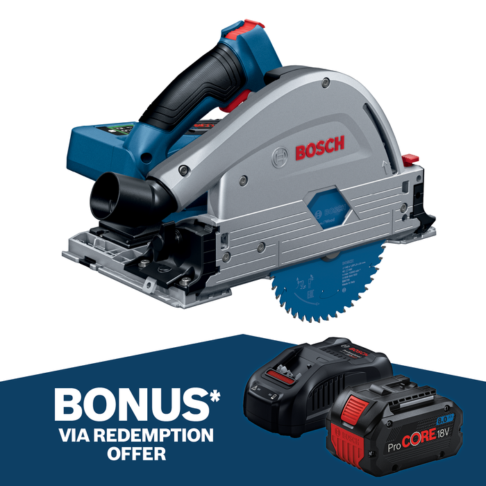 Bosch 18V Professional 140mm Biturbo Plunge Saw 06016B4040 - Skin Only