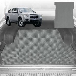 6D Diamond Ute Tub Mat for Ford Ranger (PJ-PK) Super Cab 2006-2011 (with Spray On Liner or No Liner) - Grey