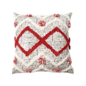 Accessorize Bedroom Collection 45cm x 45cm Light Red Ronan Filled Cushion