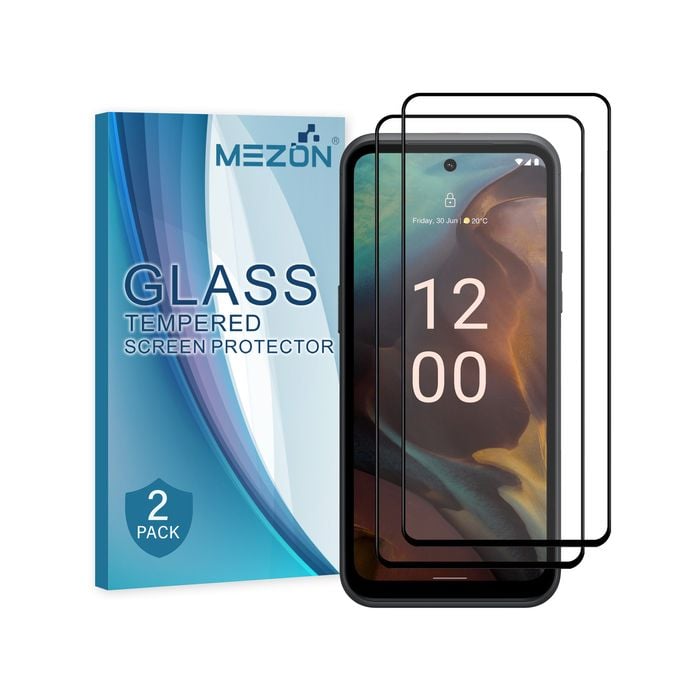 2 Pack MEZON Nokia XR21 Full Cover Tempered Glass Screen Protectors